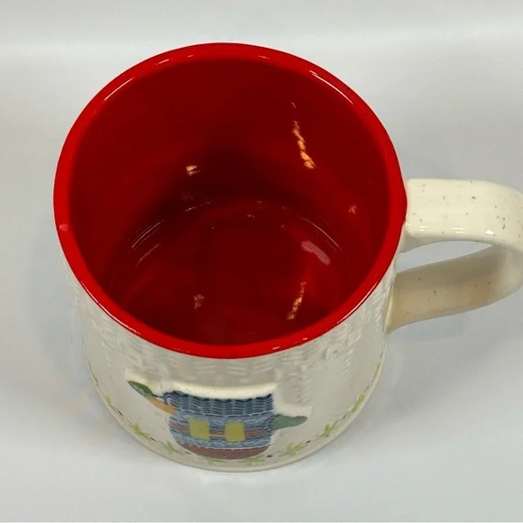 Anthropologie Coffee Tea Mug Bundled Up Monogram Letter H - Picture 4 of 7